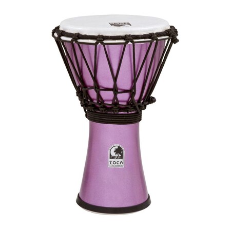 Toca 7 in. Freestyle Colorsound Djembe, Metallic Violet TFCDJ-7MV